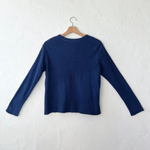 Load image into Gallery viewer, North Star Base | Crop Cardigan in Indigo
