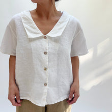 Load image into Gallery viewer, Bryn Walker | Linen Ester Blouse in White
