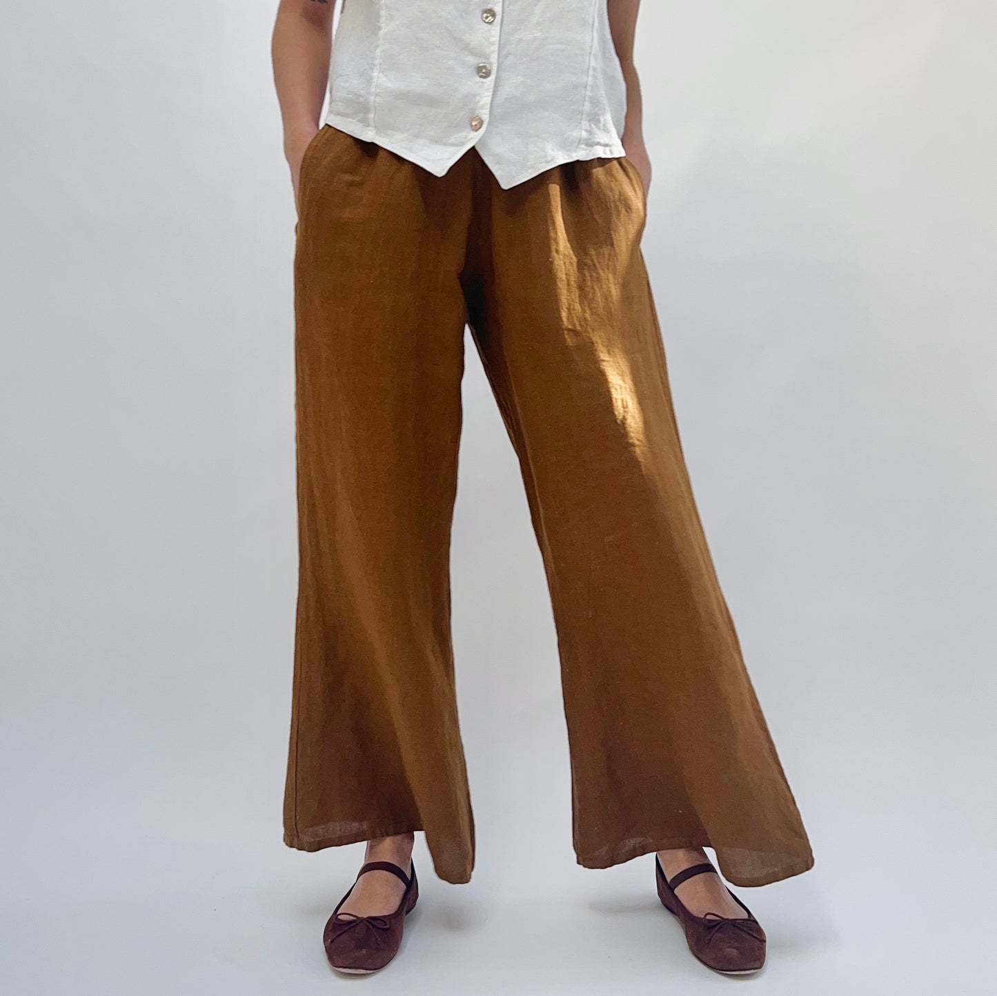 Bryn Walker | Linen Osca Pant in Yearling