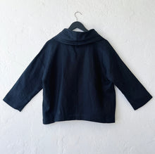 Load image into Gallery viewer, Olivia by Habitat | 3/4 Center Seam Cowl Top in Black
