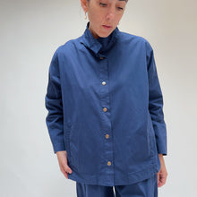 Load image into Gallery viewer, Eleven Stitch | Stand Collar Jacket in Midnight
