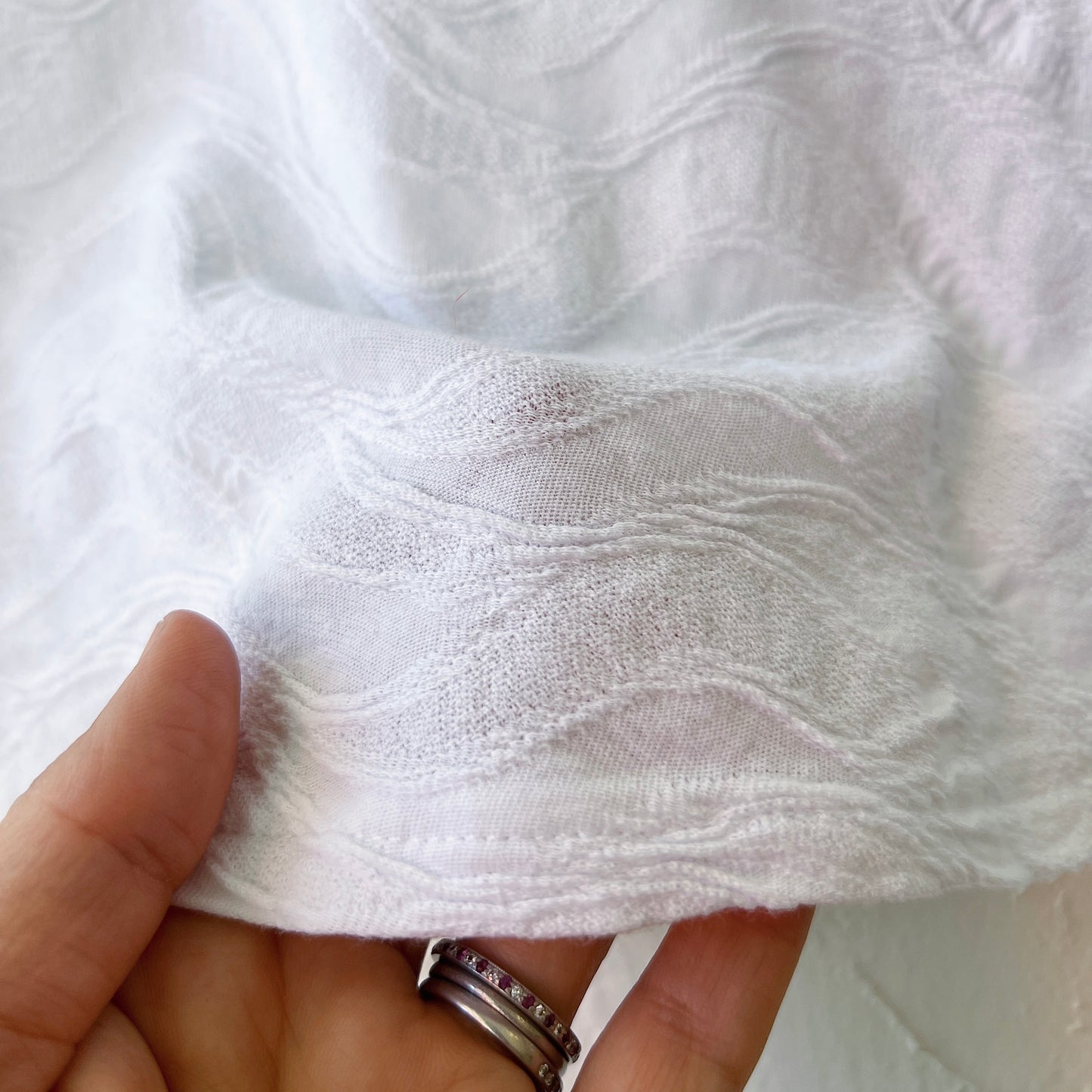 Cascade Cotton Pocket Tunic in White