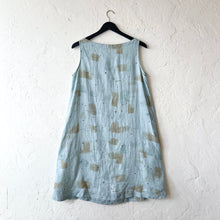 Load image into Gallery viewer, Cut Loose | Modern Linen Shift Dress in Moonlight Brush Stroke
