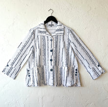 Load image into Gallery viewer, Habitat | Tulip Hem Easy Jacket in White
