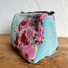 Load image into Gallery viewer, Velvet Pouch in Light Blue
