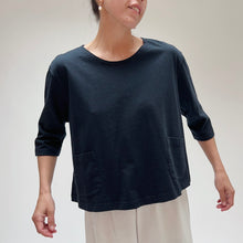 Load image into Gallery viewer, Pacific Cotton | Boxy Shirt in Black
