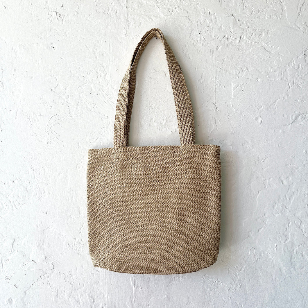 Handbag in Tan Tweed