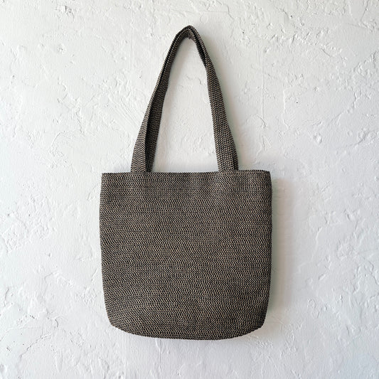 Handbag in Black Tweed