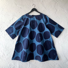 Load image into Gallery viewer, Mona Lisa | Big Dot Print Tunic in Dark Blue
