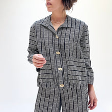 Load image into Gallery viewer, Olivia by Habitat | Striped Linen Maven Jacket
