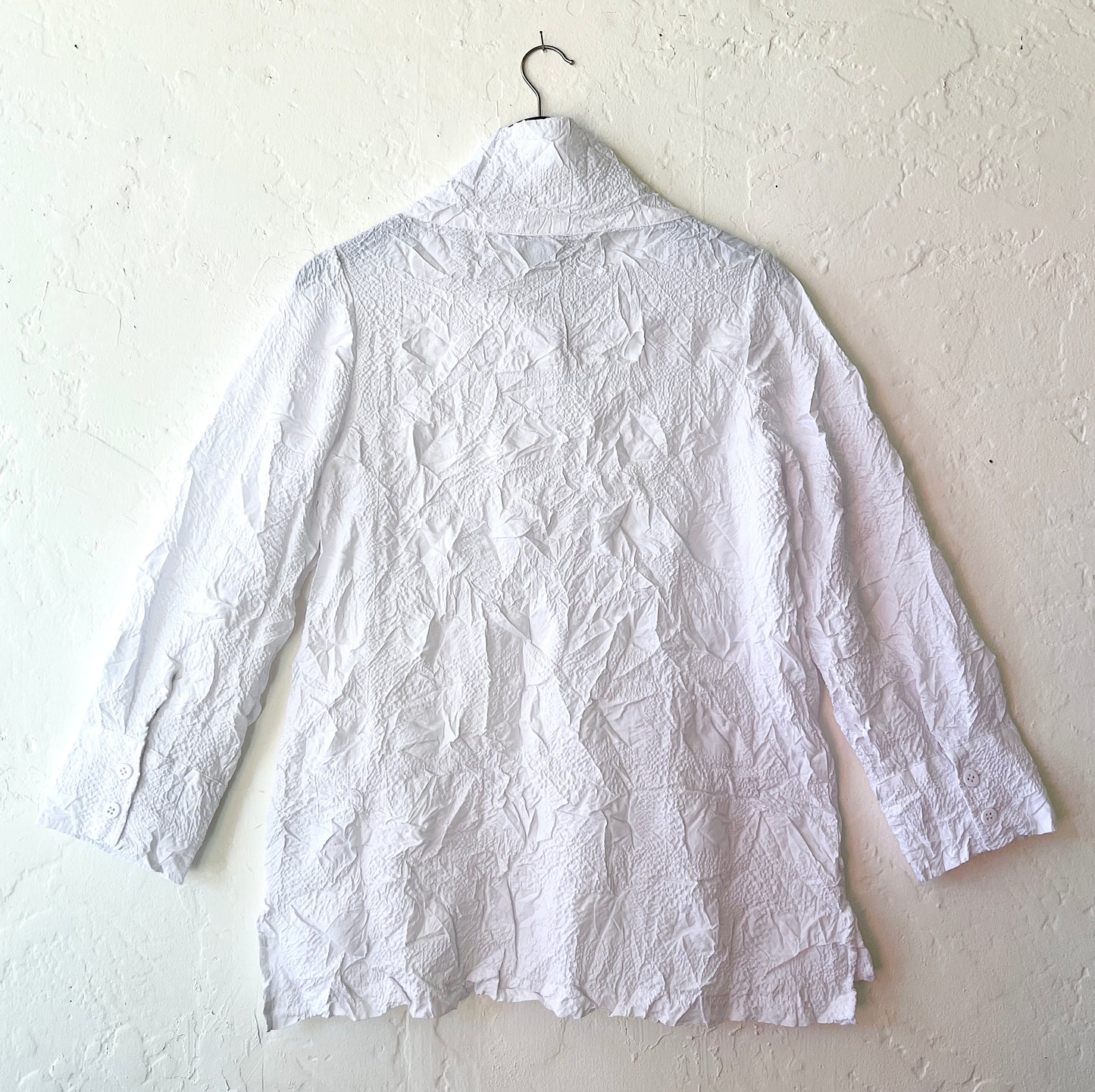 Olivia by Habitat | Crush Travel Scrunch Collar Jacket in White