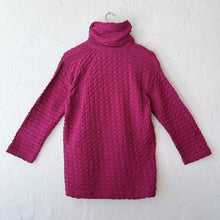 Load image into Gallery viewer, Komil | Textured Cowl Neck Pullover in Berry
