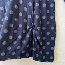 Load image into Gallery viewer, Komil | Polka Dot Jersey Tunic in Navy
