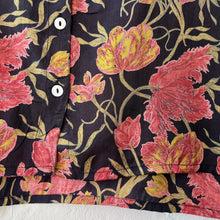 Load image into Gallery viewer, Little Journeys | Mar Blouse in Charcoal Tulips
