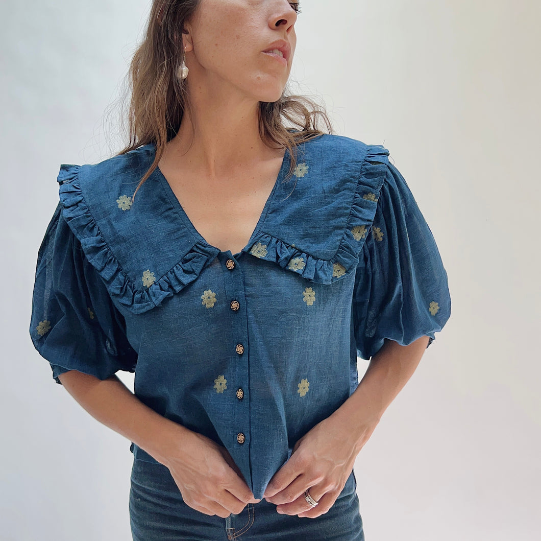 DVAA | Taffy Top in Blue Floral