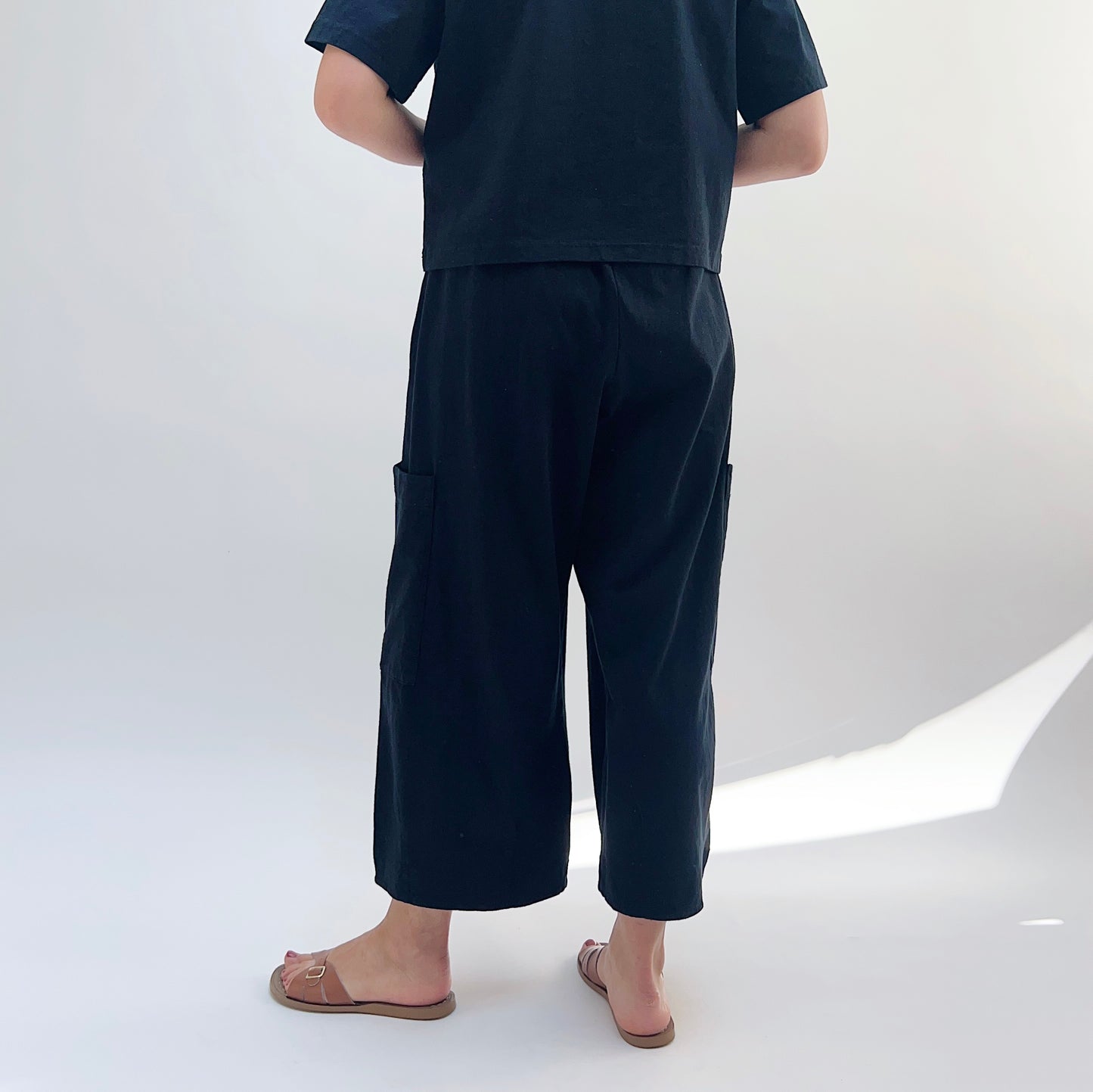 Pacific Cotton | Cotton Pasha Pant in Black