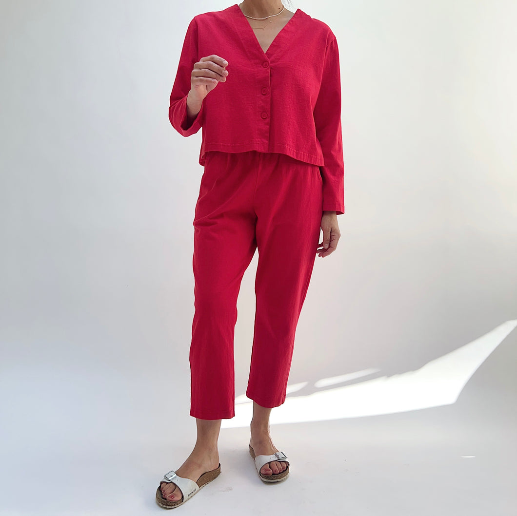 Pacific Cotton | Sunday Pant in Kirsch