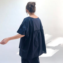 Load image into Gallery viewer, Baci | Babydoll Top in Navy
