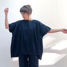 Load image into Gallery viewer, Baci | Babydoll Top in Navy

