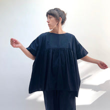 Load image into Gallery viewer, Baci | Babydoll Top in Navy
