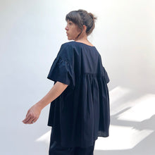Load image into Gallery viewer, Baci | Babydoll Top in Navy
