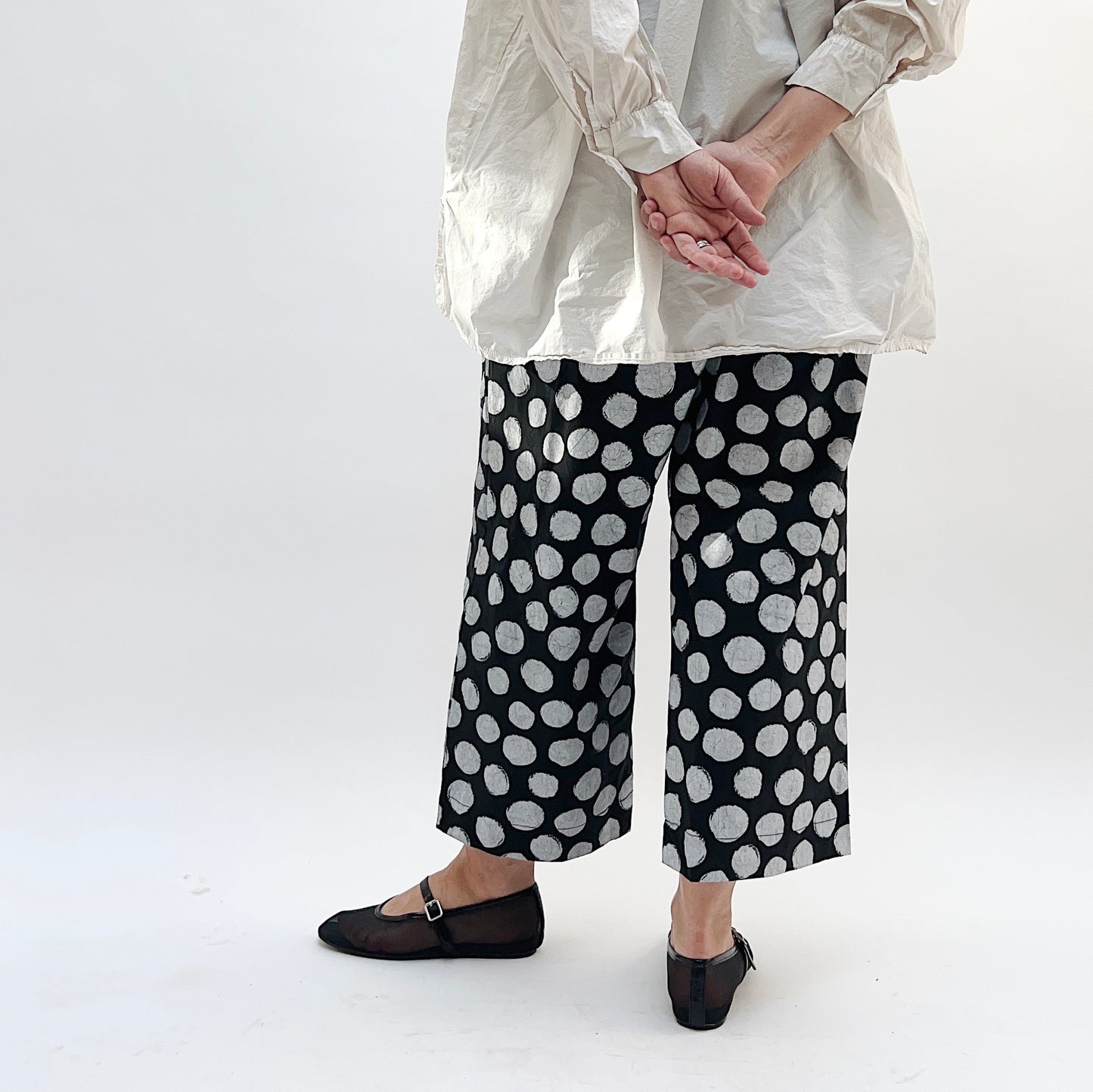 Baci | Soda Print Wide Leg Trousers in Polka Dots