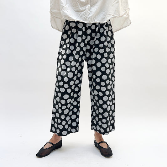 Baci | Soda Print Wide Leg Trousers in Polka Dots