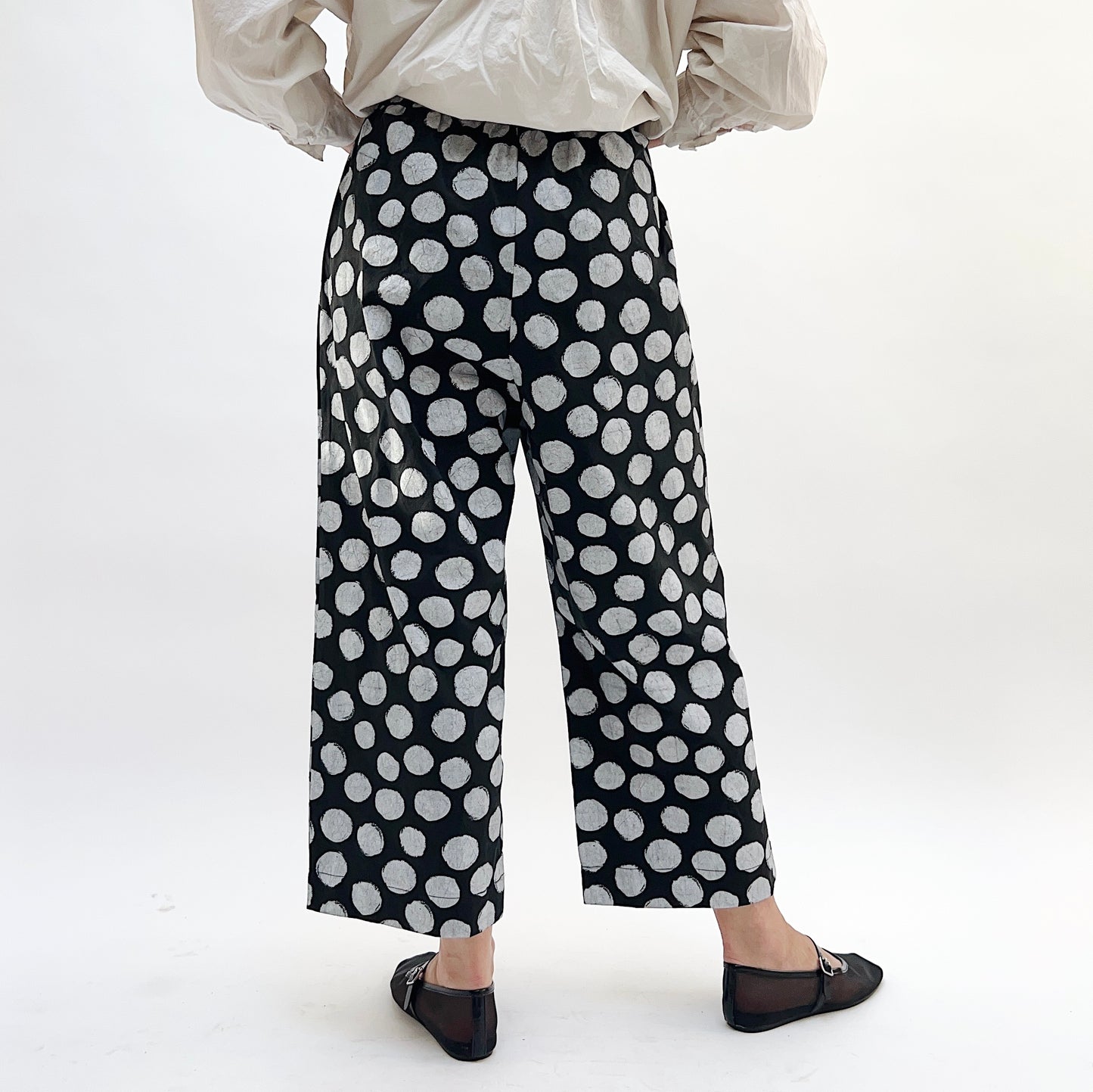 Baci | Soda Print Wide Leg Trousers in Polka Dots