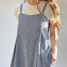 Load image into Gallery viewer, Cut Loose | Crinkle Mini Check Jumpsuit in Amalfi
