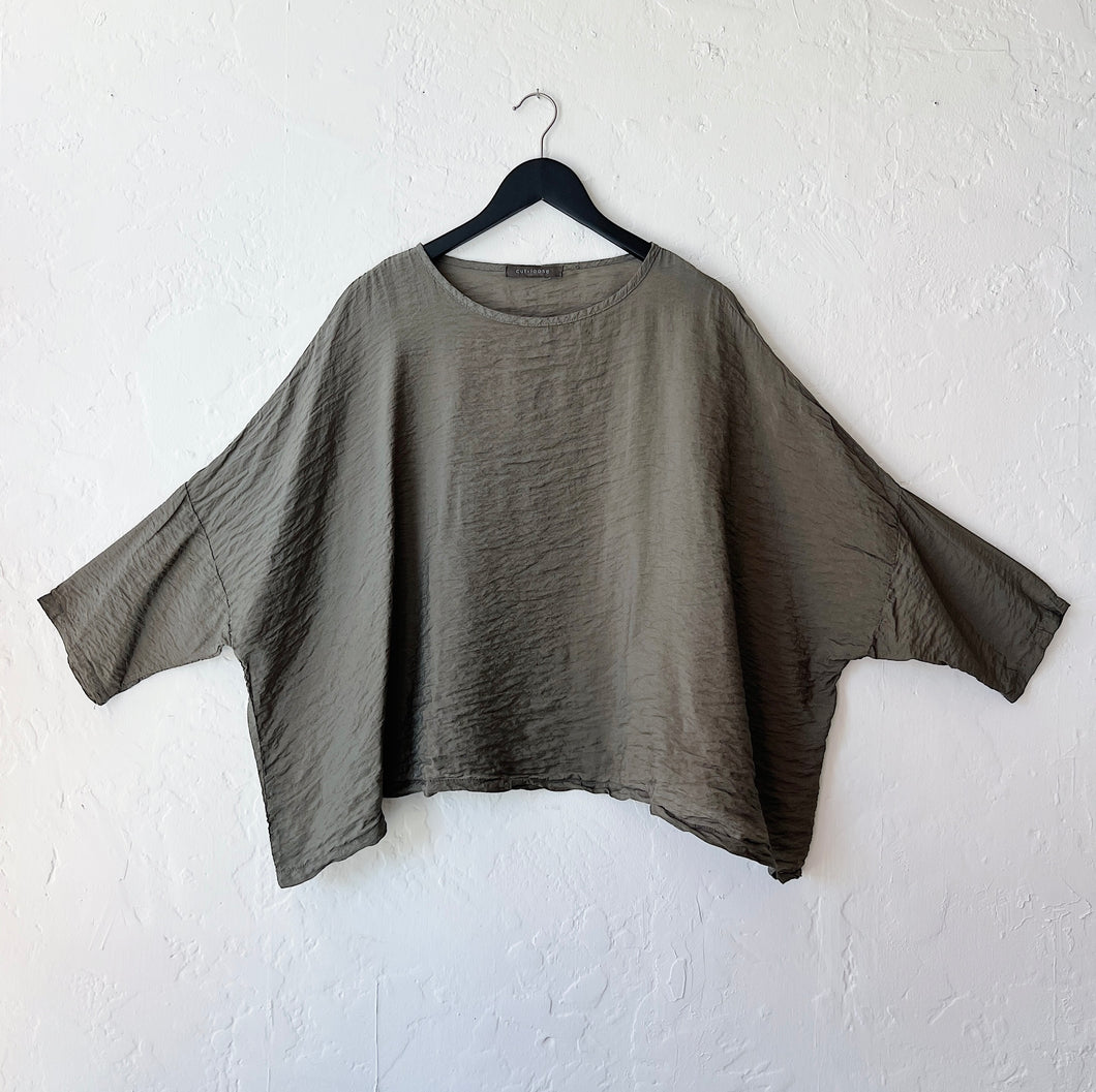 Cut Loose | Parachute Crop Top in Clay