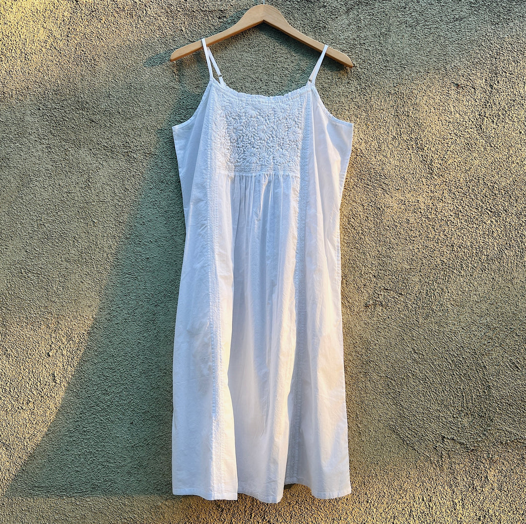 Longer Embroidered Bib Chemise