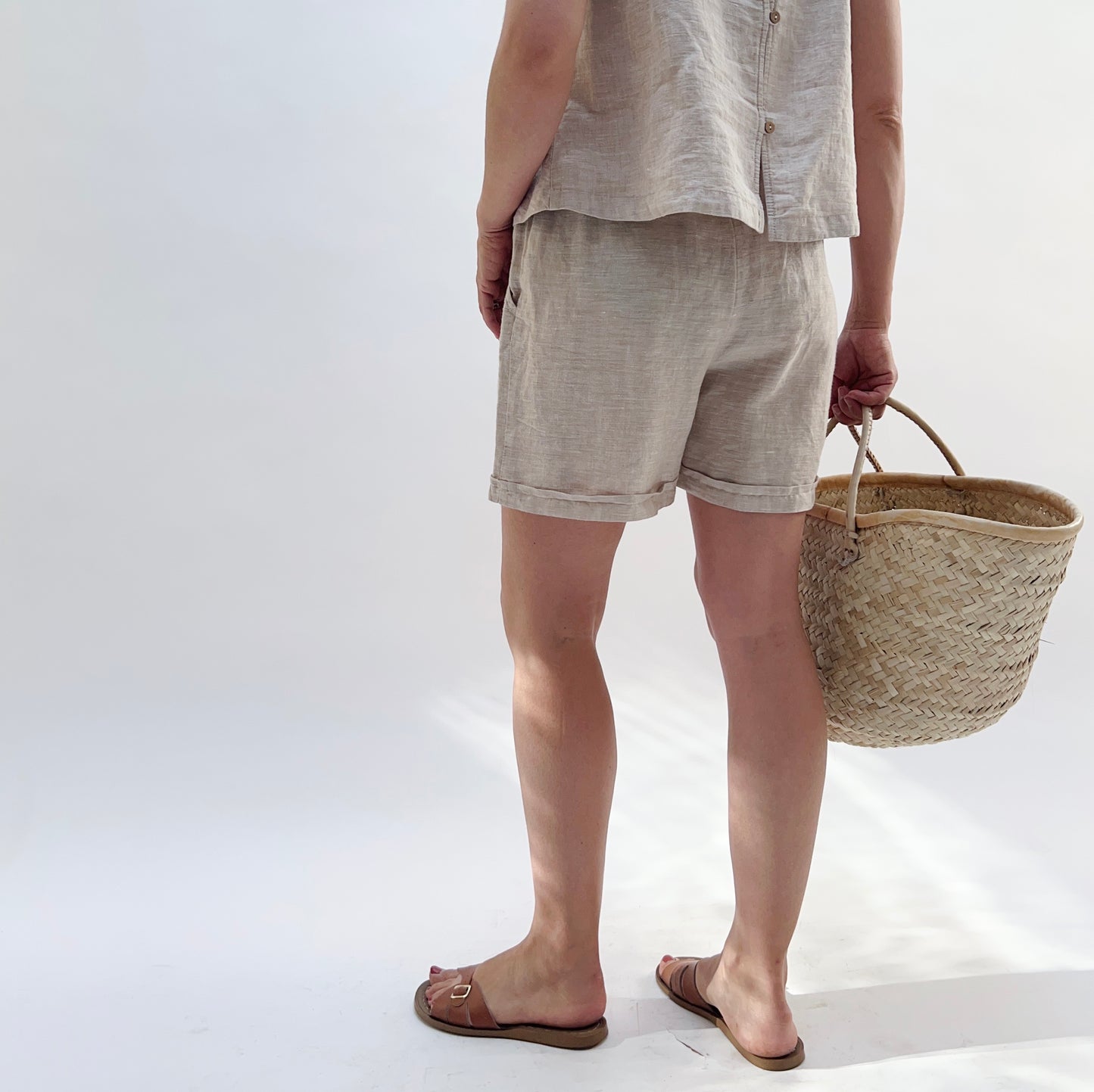 Yuvita | Easy Shorts in Oatmeal