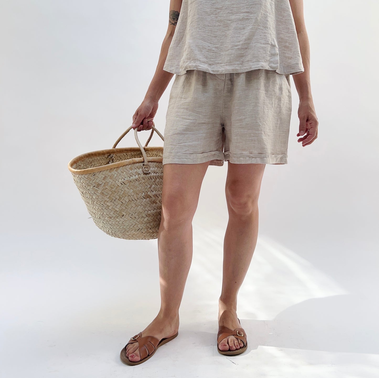 Yuvita | Easy Shorts in Oatmeal