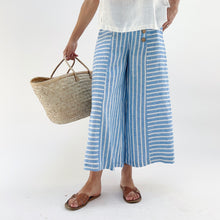 Load image into Gallery viewer, Yuvita | Sailor Pant in Blue Stripes
