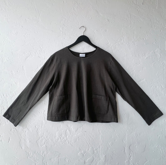 Pacific Cotton | Boxy Shirt in Kelp
