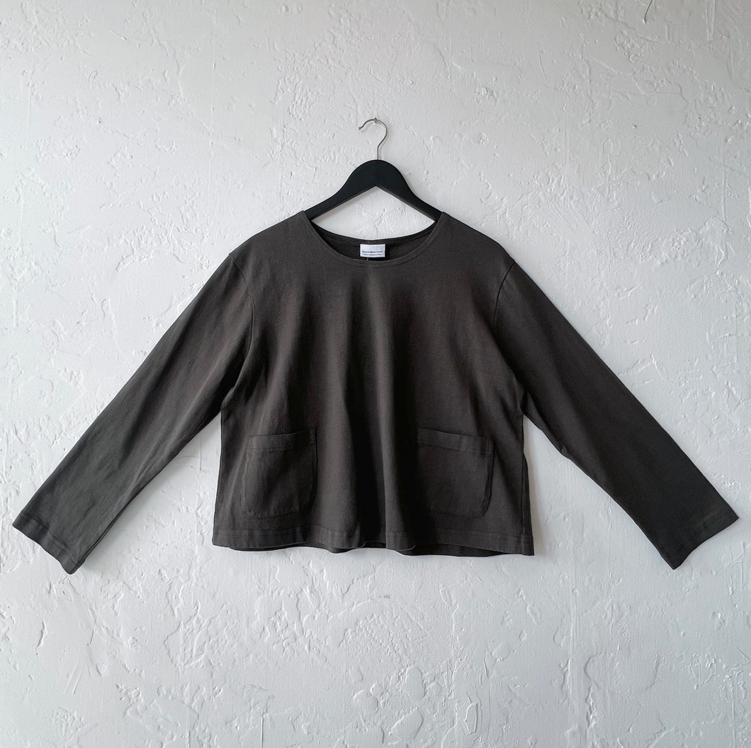 Pacific Cotton | Boxy Shirt in Kelp