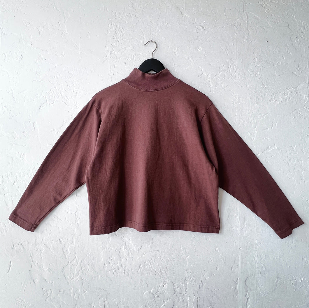 Pacific Cotton | Crop Mock Shirt in Tierra