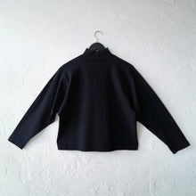 Load image into Gallery viewer, Pacific Cotton | Crop Mock Shirt in Black
