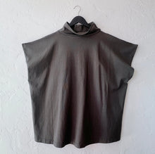 Load image into Gallery viewer, Pacific Cotton | Mock Neck Pip Tunic in Kelp
