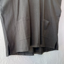 Load image into Gallery viewer, Pacific Cotton | Mock Neck Pip Tunic in Kelp
