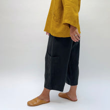Load image into Gallery viewer, Bryn Walker | Heavy Linen Casbah Pant in Black
