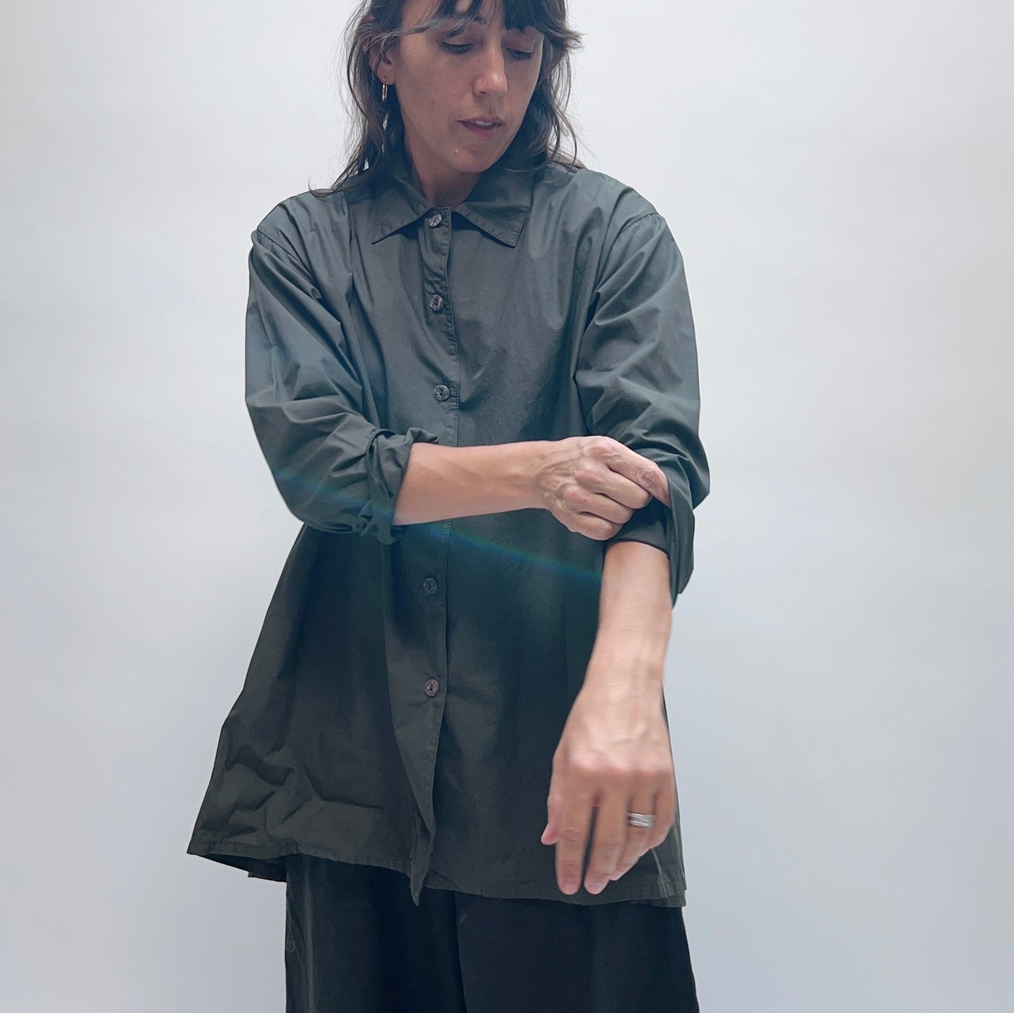 Bryn Walker | Mirren Button Down in Kelp