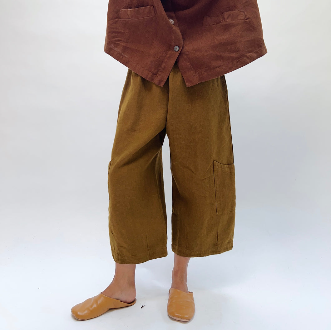 Bryn Walker | Heavy Linen Casbah Pant in Honeycomb