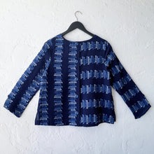 Load image into Gallery viewer, Habitat | Embroidered Cotton Button Back Pullover in Navy
