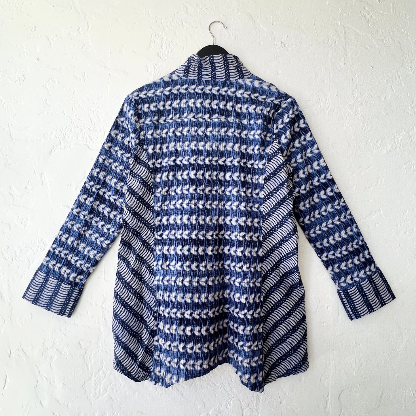 Habitat | Batik Print Artist Swing Shirt in Navy