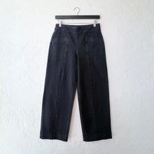 Load image into Gallery viewer, Habitat | Stonewash Cotton Spun Angle Pocket Flood Pant in Black
