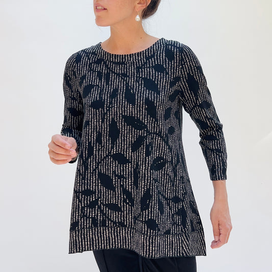 Habitat | Core Travel Mix Pleat Back Tunic in Dove