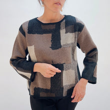 Load image into Gallery viewer, Habitat | Collage Swing Pullover in Coffee
