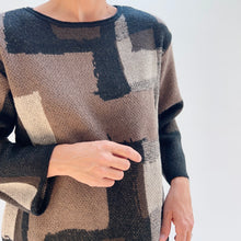Load image into Gallery viewer, Habitat | Collage Swing Pullover in Coffee

