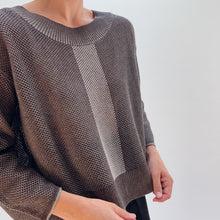 Load image into Gallery viewer, Habitat | Reversible Mesh Sweater in Chocolate
